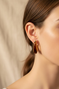Vintage Amber Luxe Hoops