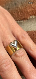 3D Heart Adjustable Stainless Steel Ring – Non-Tarnish & Waterproof